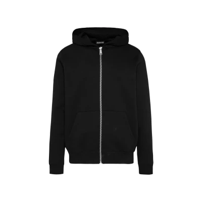Abbildung von HARLEM SOUL Herren Zipper Hoodie MAD RID Kapuzenjacke mit Reißverschluss für Männer Black L