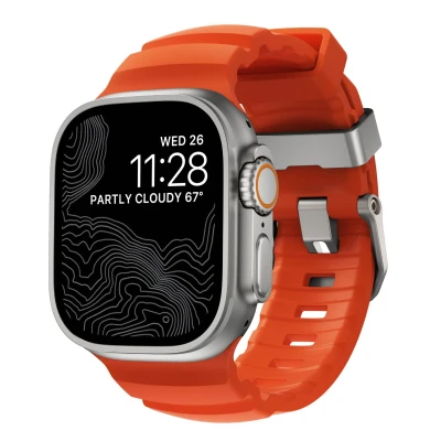Abbildung von Nomad Rocky Point Band Apple Watch 42mm / 44mm 45mm 49mm Magma Connector Natural
