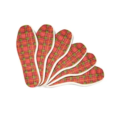 Abbildung von 6 Paar Kaps Tartan Einlegesohlen Set für Damen und Herren Bequeme Schuheinlagen den Täglichen Gebrauch Einlagen mit Stilvollem Design (41 EUR / 7 UK Herren)