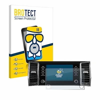 Abbildung von BROTECT Entspiegelungs Schutzglas für Skoda Amundsen Kodiaq 2023 Infotainment System 8&quot; Schutz Folie Panzerfolie Glas Matt [Kratzfest 9H]