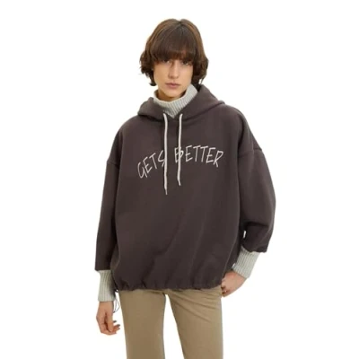 Abbildung von Trendyol Damen Twoaw22sw1806 Sweatshirt, braun, 38