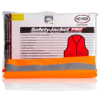 Abbildung von HEYNER SafetyJacket Pro 549000 Warnweste orange XL DIN EN 20471:2013