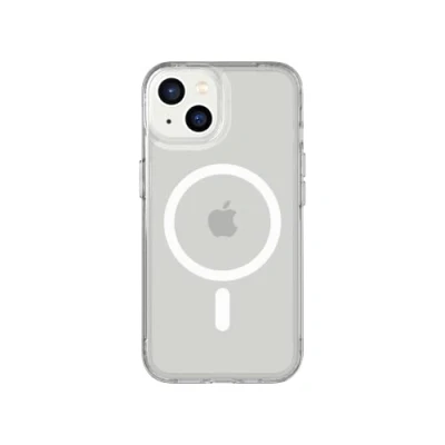 Abbildung von tech21 iPhone 14 Evo Clear Kompatibel mit MagSafe® Kratzfeste, stoßdämpfende klare Handyhülle 3,6 m Multi Drop Schutz