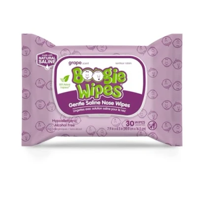 Abbildung von BOOGIE Little Busy Bodies WIPES FOR NOSE GRAPE Größe: 30
