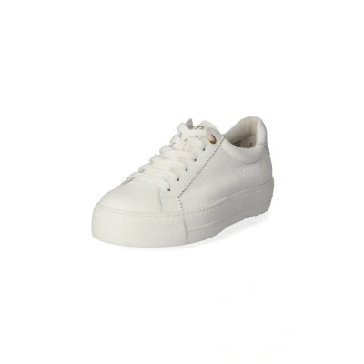 Abbildung von Paul Green Damen, Frauen Low Top Sneaker,schnürschuhe,schnürer,Plateausohle,Halbschuhe,straßenschuhe,Strassenschuhe,Weiß (JA),37 EU / 4 UK