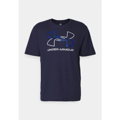 Abbildung von Under Armour Foundation Update Tshirt print, Herren, Größe: XS, Midnight navy/royal/steel