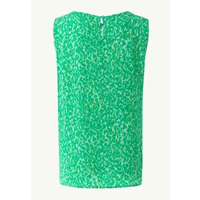 Abbildung von comma casual identity ÄRMELLOSE MIT Allover Bluse, Damen, Größe: 34, Hellgrün