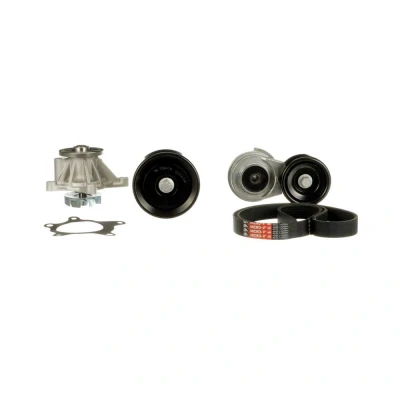 Abbildung von Wasserpumpe + Keilrippenriemensatz GATES KP96PK2138