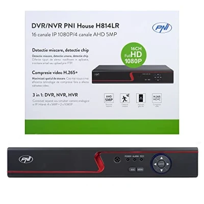 Abbildung von PNI House H814LR DVR/NVR 16 1080P Full HD IP Kanäle oder 4 5MP analoge überwachungskamera