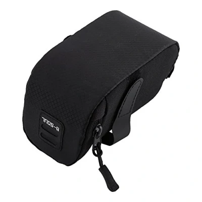 Abbildung von Fahrradsatteltasche, Satteltasche für Fahrrad MTB, Radfahren, Reisen, 15 x 7 cm (Schwarz)