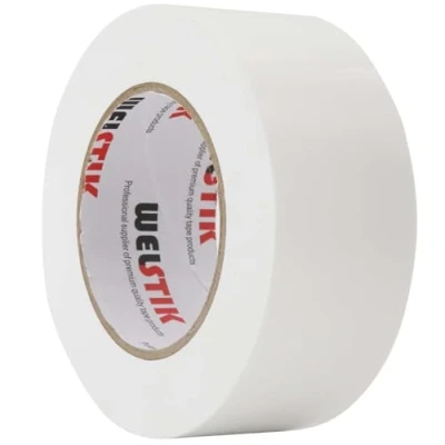 Abbildung von WELSTIK Professional Klebeband Weiß, wasserdichtes Klebebandgewebe, farbiges Gaffer für Reparaturen, Heimwerken, Basteln, Verwendung im Innen und Außenbereich, 50 mm x 41 m, Weiß