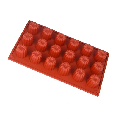 Abbildung von 2 Silikonform Gugelhupf braun 30x17x3,6cm Silikon Form Backen, Seife &amp; mehr Backform
