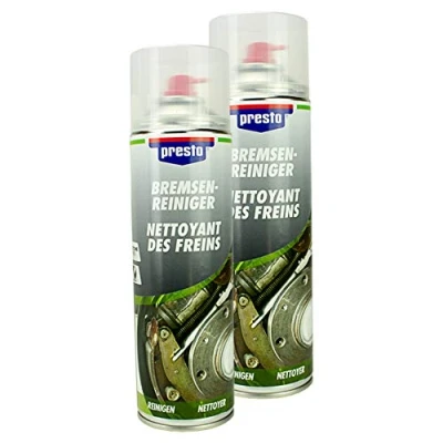 Abbildung von Presto 2X BREMSENREINIGER BREMSEN Reiniger Pflege WARTUNG Reinigung 500 ml 30618