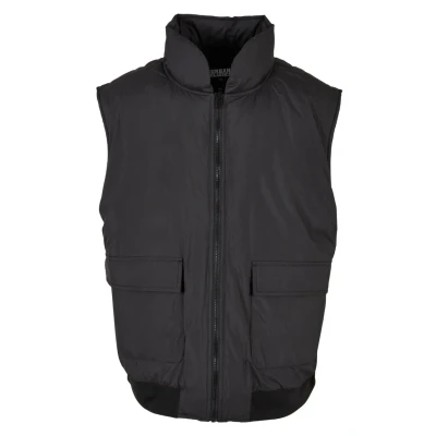 Abbildung von Urban Classics Clean Puffer Weste, Herren, Größe: Large, Black