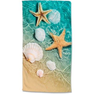 Abbildung von good morning Strandtuch Beachvibe, Microfaser (1 St), Mikrofaser, 100x180, Schnelltrocknend, Strand, Meer, Erwachsene