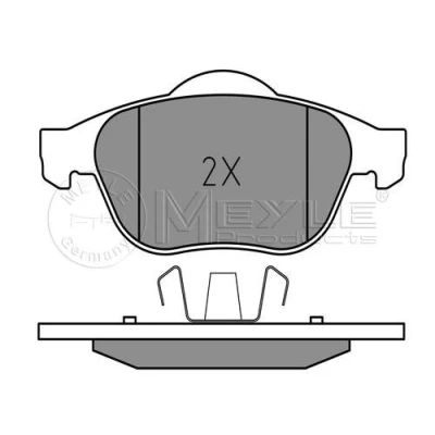 Abbildung von MEYLE 025 245 3618 Bremsbelagsatz RENAULT: GRAND SCENIC 2, 2