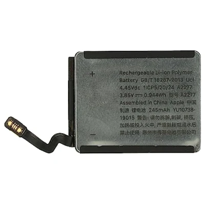 Abbildung von vhbw Akku kompatibel mit Apple MWWP2LLA, Watch Serie 5 40mm Smartwatch Uhr Fitnessarmband (245mAh, 3,85V, Li Polymer) + Werkzeug Set