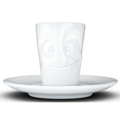 Abbildung von Espresso Tasse Becher mit Gesicht lecker lustige Tassen 80ml