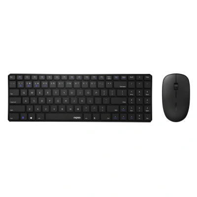 Abbildung von Rapoo 9300M kabelloses Tastatur Maus Set, Bluetooth, 2.4 GHz, 1300 DPI und Set