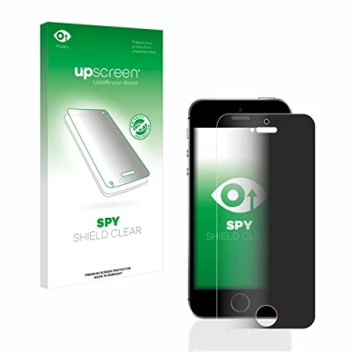 Abbildung von upscreen Anti Spy Blickschutzfolie für Apple iPhone SE 2016 Privacy Screen Displayschutz Folie [Sichtschutz, Blaulichtfilter]