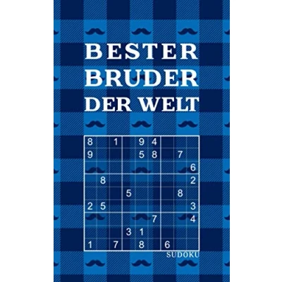 Abbildung von BESTER BRUDER DER WELT Sudoku: Tolles Rätselbuch zum Verschenken an Brüder 184 knifflige Rätsel Kleines Geschenk für Geschwister Geschenkidee zu Weihnachten, Nikolaus, Geburtstag