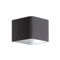 Abbildung von Eglo 98269 LED Outdoor Wandleuchte DONINNI 1 Downlight anthrazit weiß L:13,5cm B:12cm H:7,5cm IP44