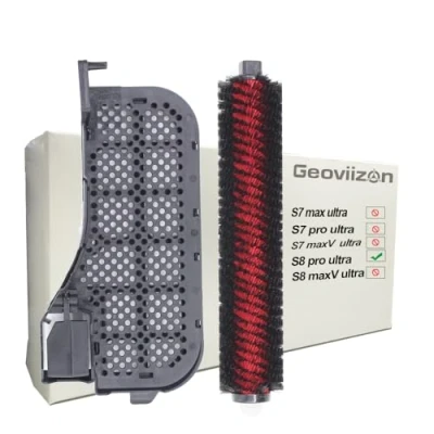 Abbildung von Geoviizon Wartungsbürste &amp; Wasserfilter Assembly Zubehör Kompatibel mit Roborock S8 Pro Ultra Vollständig automatische Empty Wash Fill Dock (für Ultra)