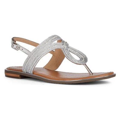 Abbildung von Geox SOZY PLUS Zehentrenner, Damen, Größe: 36, Weiß Schuhe