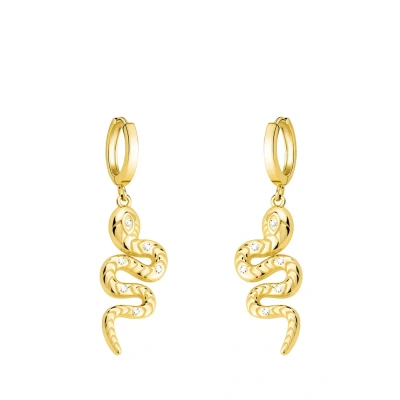 Abbildung von SOFIA MILANI Damen Ohrringe 925 Silber vergoldet/golden Schlangen Ohrhänger E2636