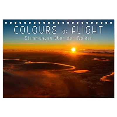 Abbildung von Colours of Flight Stimmungen über den Wolken (Tischkalender 2025 DIN A5 quer), CALVENDO Monatskalender