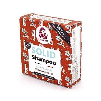 Abbildung von Lamazuna, festes Shampoo, vegan, für normales Haar, 76 g
