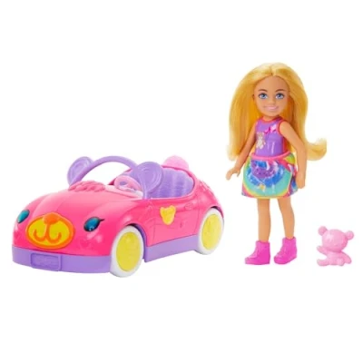 Abbildung von Barbiepuppe Mattel BRB CHELSEA UND DAS BABY FAHRZEUG HXN05 WB2
