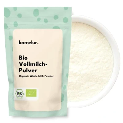 Abbildung von Kamelur Bio Vollmilchpulver aus Deutschland (500g) Milchpulver für Vollmilch biologischer Landwirtschaft