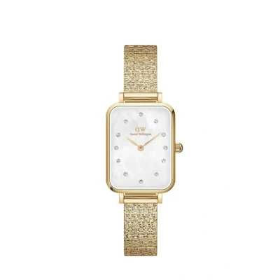 Abbildung von Daniel Wellington Quadro Pressed Studio Lumine MOP Uhr goldcoloured, Größe: One Size, Gold coloured
