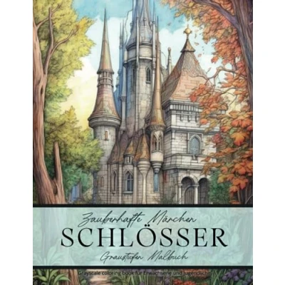Abbildung von Zauberhafte Märchen Schlösser Graustufen Malbuch für Erwachsene und Jugendliche: Greyscale Coloring Book
