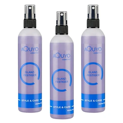 Abbildung von Style &amp; Care Glanzfestiger starker Halt (3er Pack 3x 200ml) Haarfestiger zum formen und stylen der Haare Sprühfestiger gibt Glanz Haar Spray ohne Silikone Parabene