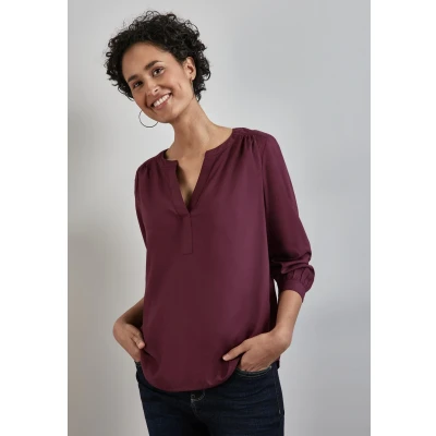 Abbildung von Street One IN Unifarbe Bluse, Damen, Größe: 38, Rot