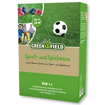Abbildung von Greenfield Sportrasen und Spielrasen 1 kg Gras Samen Rasen Sport Familie Robust