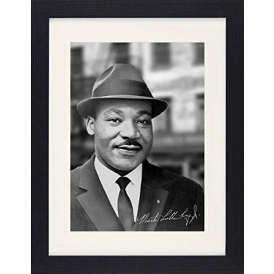 Abbildung von 1art1 Martin Luther King Jr. Poster Portrait 1964 Gerahmtes Bild Mit Edlem Passepartout Wand Bilder Im Bilderrahmen 40x30 cm