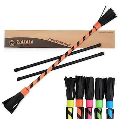 Abbildung von Diabolo Freizeitsport Spiel Flowerstick Basic UV (orange)