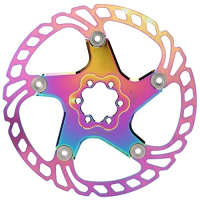 Abbildung von Mountainbike Bremsscheibe, Bunt 6 Loch Scheibenbremse Rotor 140/160 /180/203 mm Fahrrad Bremsscheibe Ersatz (203mm)