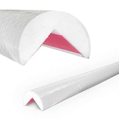 Abbildung von Betriebsausstattung24 Eckschutzprofil Typ A Länge: 1,0 m Material: hochflexiblem Polyurethan Schaum Selbstklebend Farbe: weiß Kantenschutz
