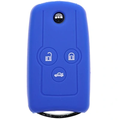 Abbildung von Soft Case Schutz Hülle Auto Schlüssel Blau für Honda Accord Jazz Civic CR V