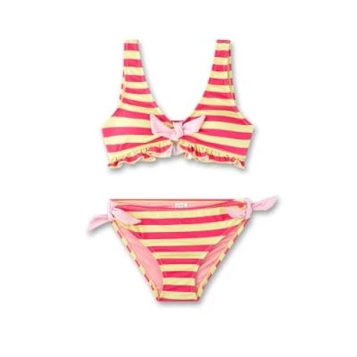 Abbildung von Sanetta Mädchen Bikini gelb Bequemer und anschmiegsamer aus recyceltem Polyester Mix für Mädchen. Bademode Kinder 140