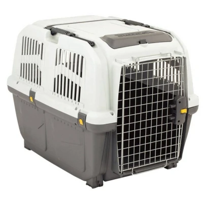 Abbildung von PETGARD Tiertransportbox Transportbox Hundebox SKUDO 4 IATA, hellgrau dunkelgrau 66 x 45 50 cm