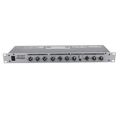 Abbildung von OMNITRONIC EM 260 Entertainment Mixer 6 Kanal Mikrofon Line Mischer, Silber