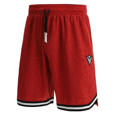 Abbildung von Macron Herren Athleisure Scc Acapulco Basketball Shorts Deep Red, rot, S