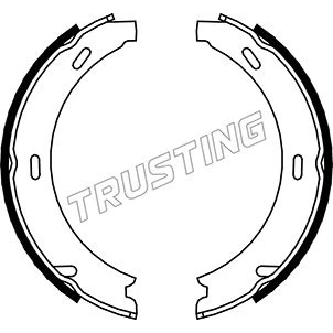 Abbildung von TRUSTING 052.117 Handbremsbeläge MERCEDES BENZ: A Klasse, C Klasse Limousine, B PORSCHE: Boxster, CHRYSLER: Crossfire Coupe