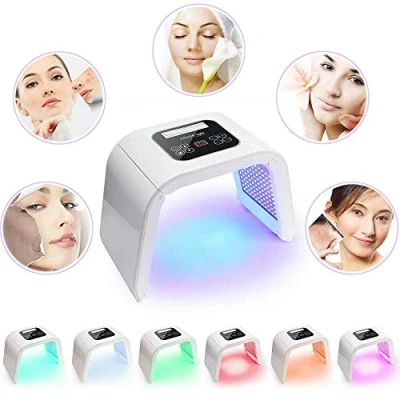 Abbildung von 7 Farben Photon LED Licht Therapie Gesichtsmaske Hautpflege PDT Lichttherapie Gesichtsverjüngung Beauty Collagen Facial Gerät