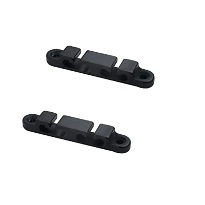 Abbildung von Guyker 2Pcs 4 String Retainer/String Guide for Electric Bass Head Retainer Tree Buckle Groove SR6, Black